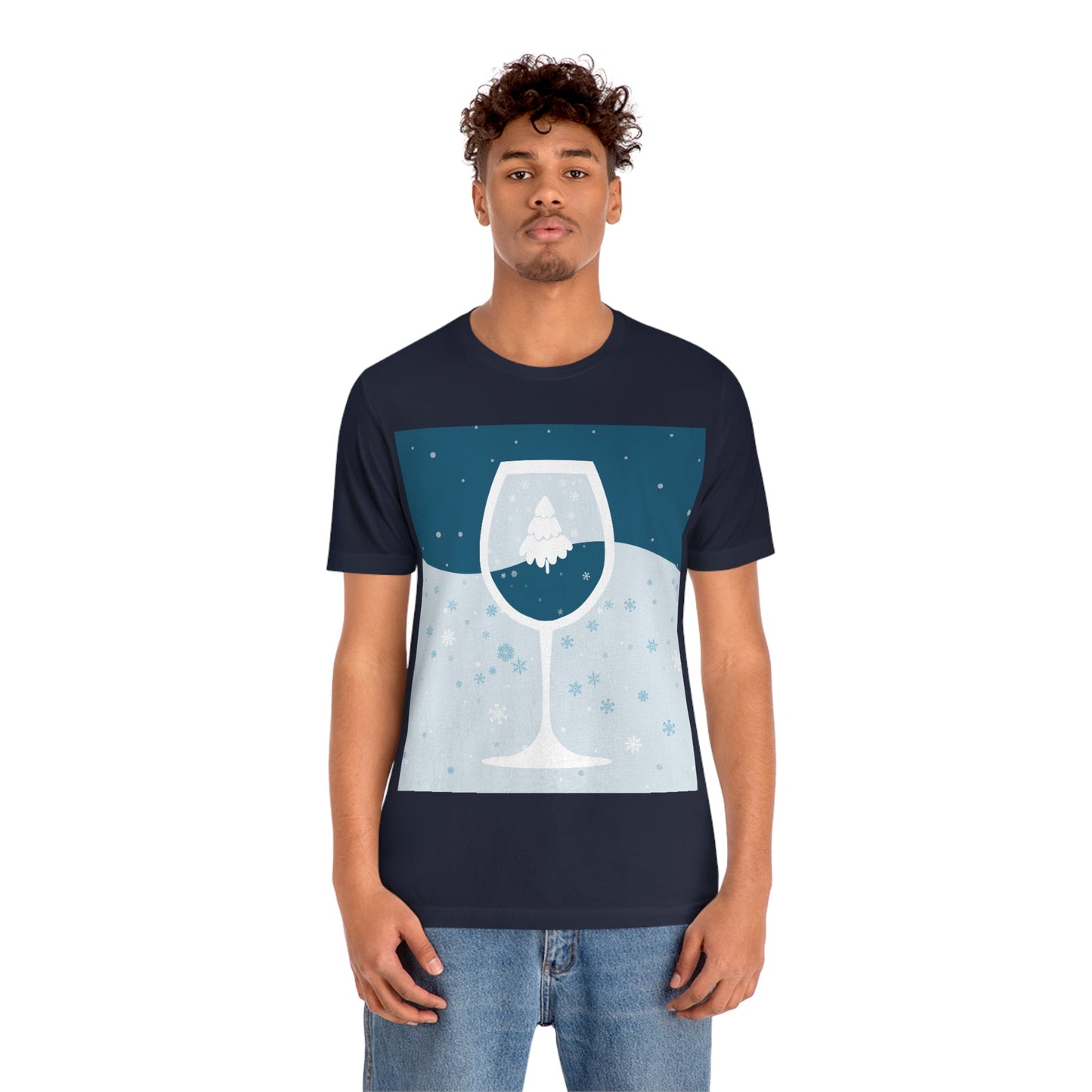 Ice Wine Winter Holidays Unisex Jersey Short Sleeve T-Shirt Ichaku [Perfect Gifts Selection]