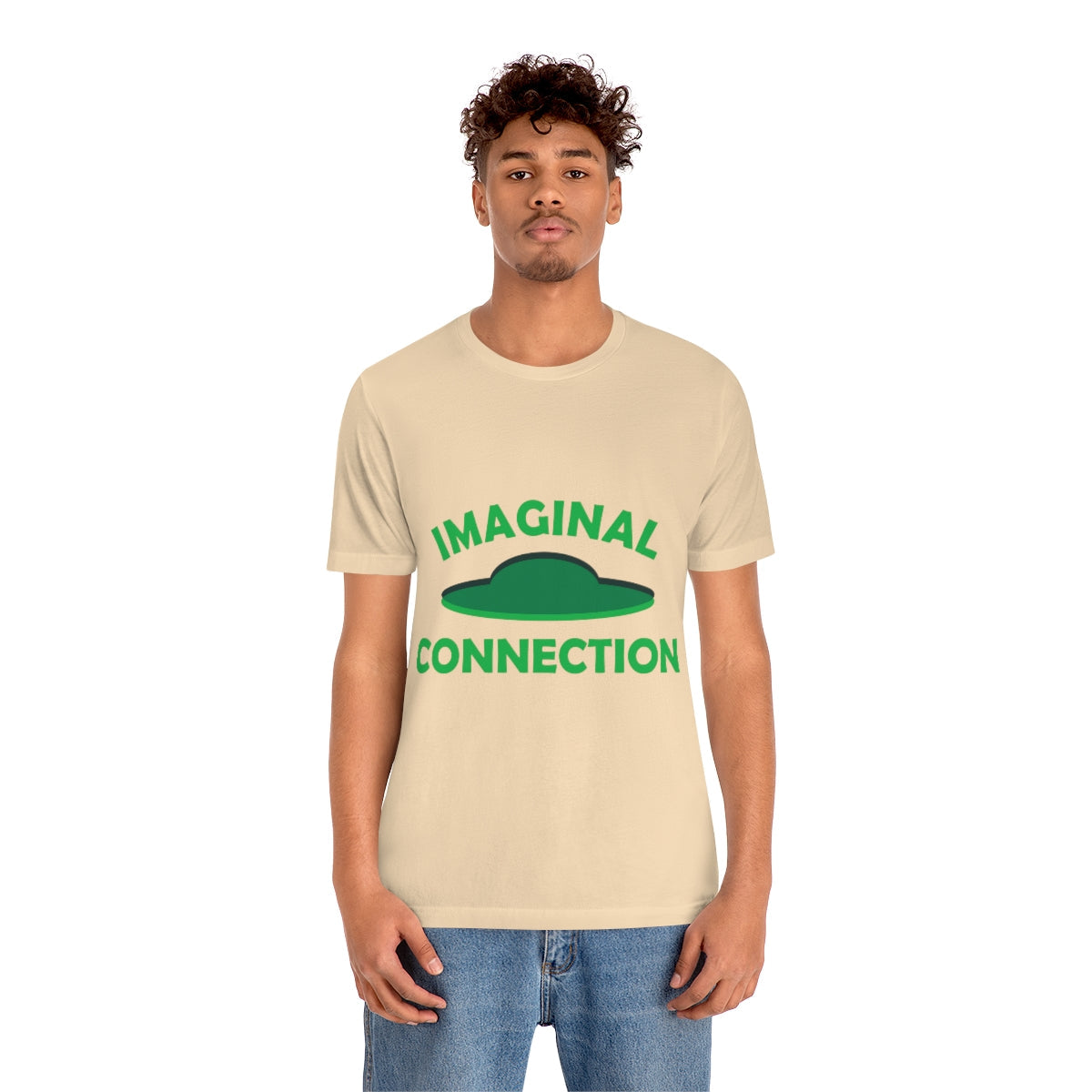 Imaginal Connection Aliens UFO Funny Quotes Humor Unisex Jersey Short Sleeve T-Shirt Ichaku [Perfect Gifts Selection]