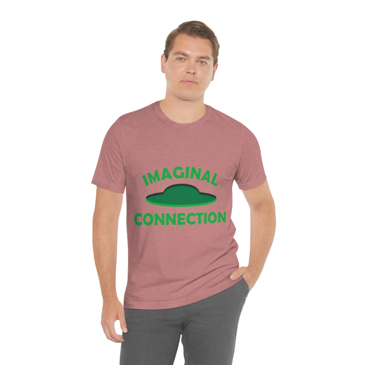 Imaginal Connection Aliens UFO Funny Quotes Humor Unisex Jersey Short Sleeve T-Shirt Ichaku [Perfect Gifts Selection]