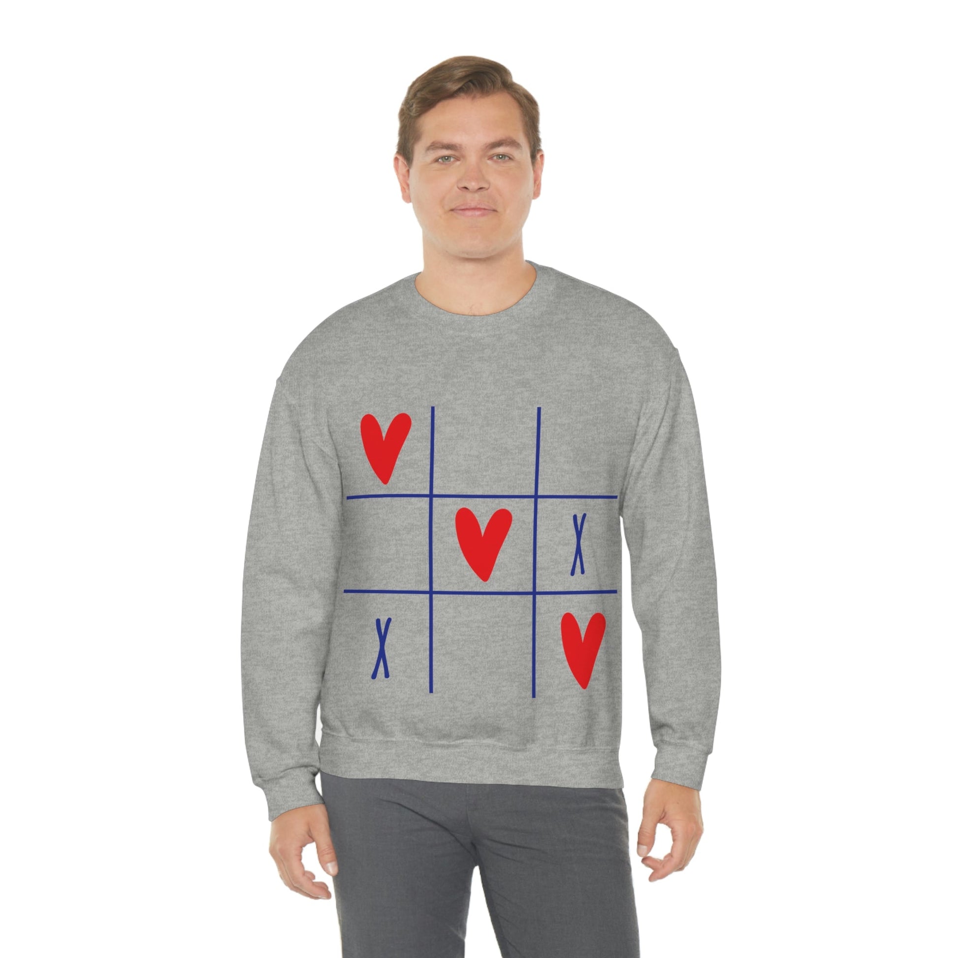 In Love Winner Happy Quotes Hearth Romantic Quotes Unisex Heavy Blend™ Crewneck Sweatshirt Ichaku [Perfect Gifts Selection]