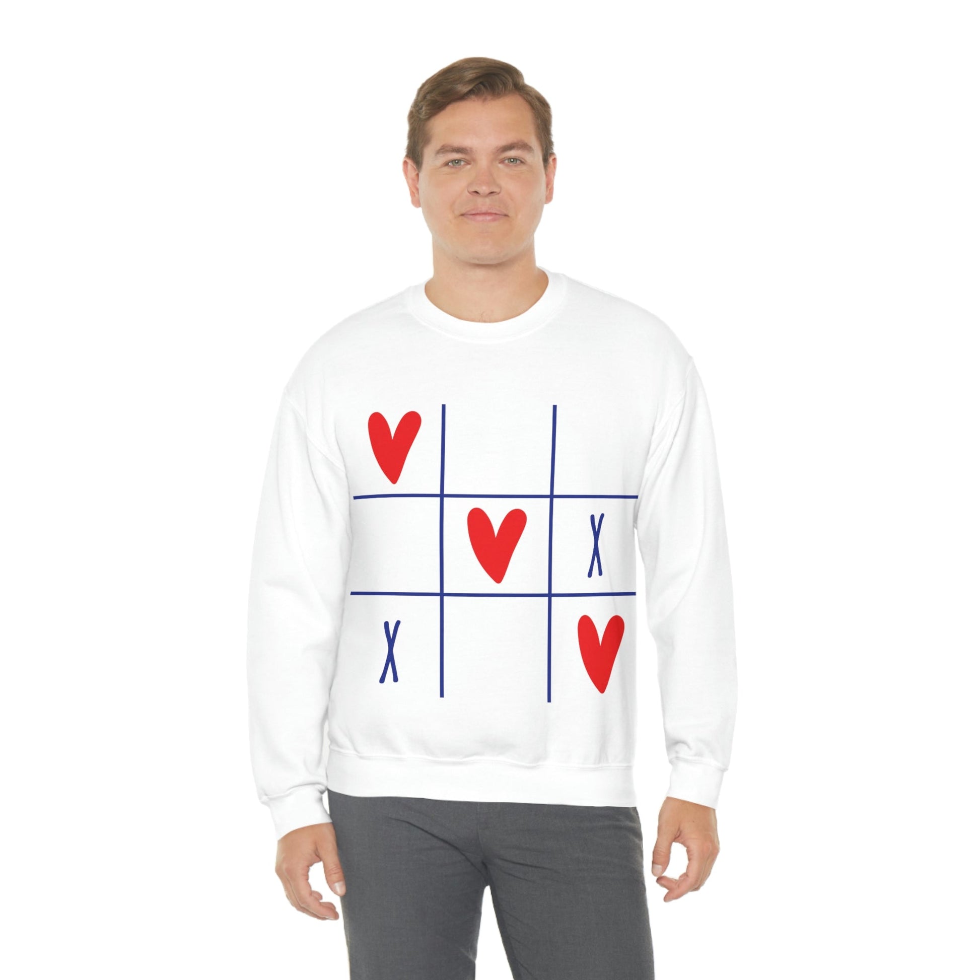 In Love Winner Happy Quotes Hearth Romantic Quotes Unisex Heavy Blend™ Crewneck Sweatshirt Ichaku [Perfect Gifts Selection]