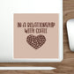 In a Relationship With Coffee In Love Lovers Heart Beans Humor Art Die-Cut Sticker Ichaku [Perfect Gifts Selection]