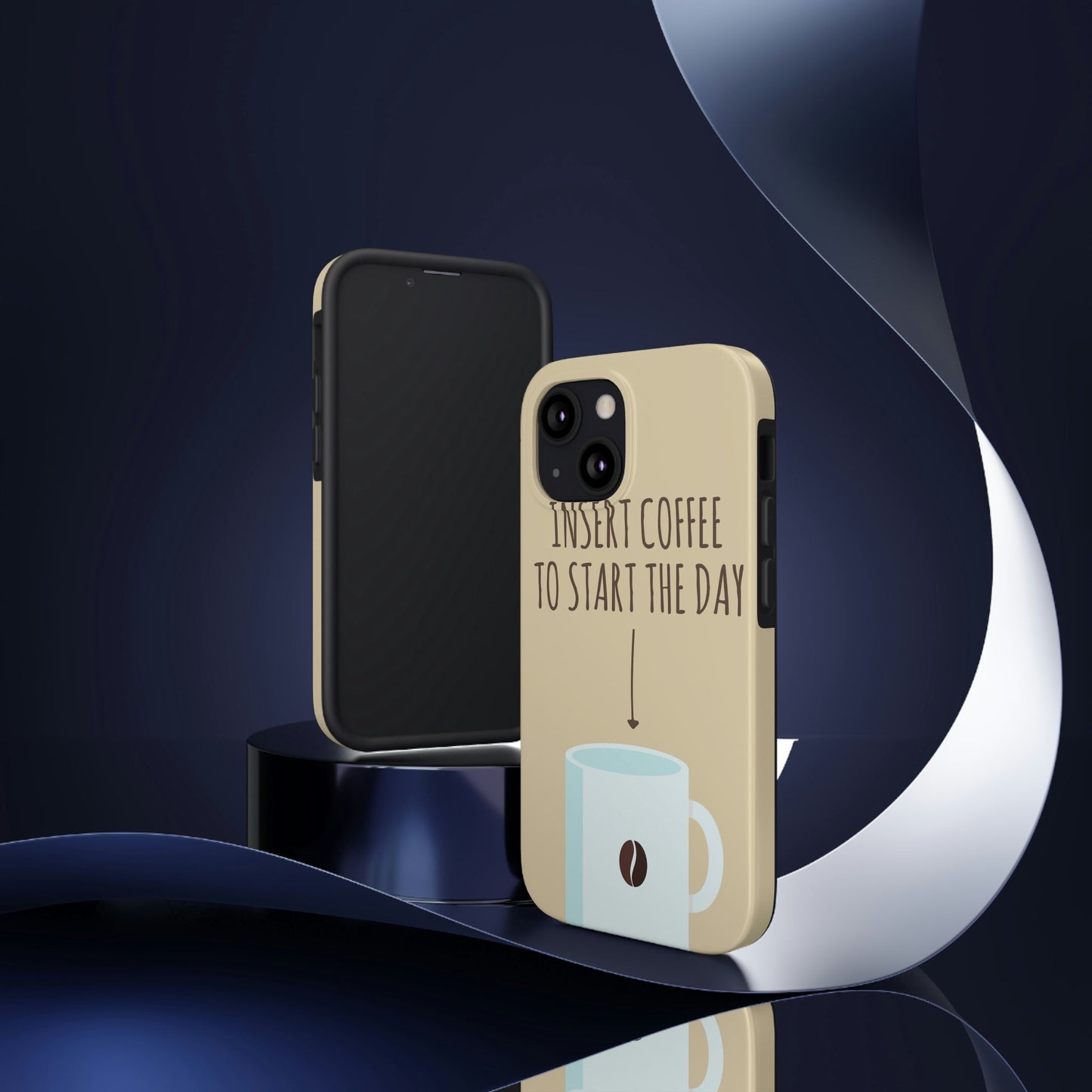 Insert Coffee To Start The Day Reminder Beans Tough Phone Cases Case-Mate Ichaku [Perfect Gifts Selection]