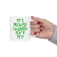 It's Because I'm Green Funny Quotes Humor Ceramic Mug 11oz Ichaku [Perfect Gifts Selection]