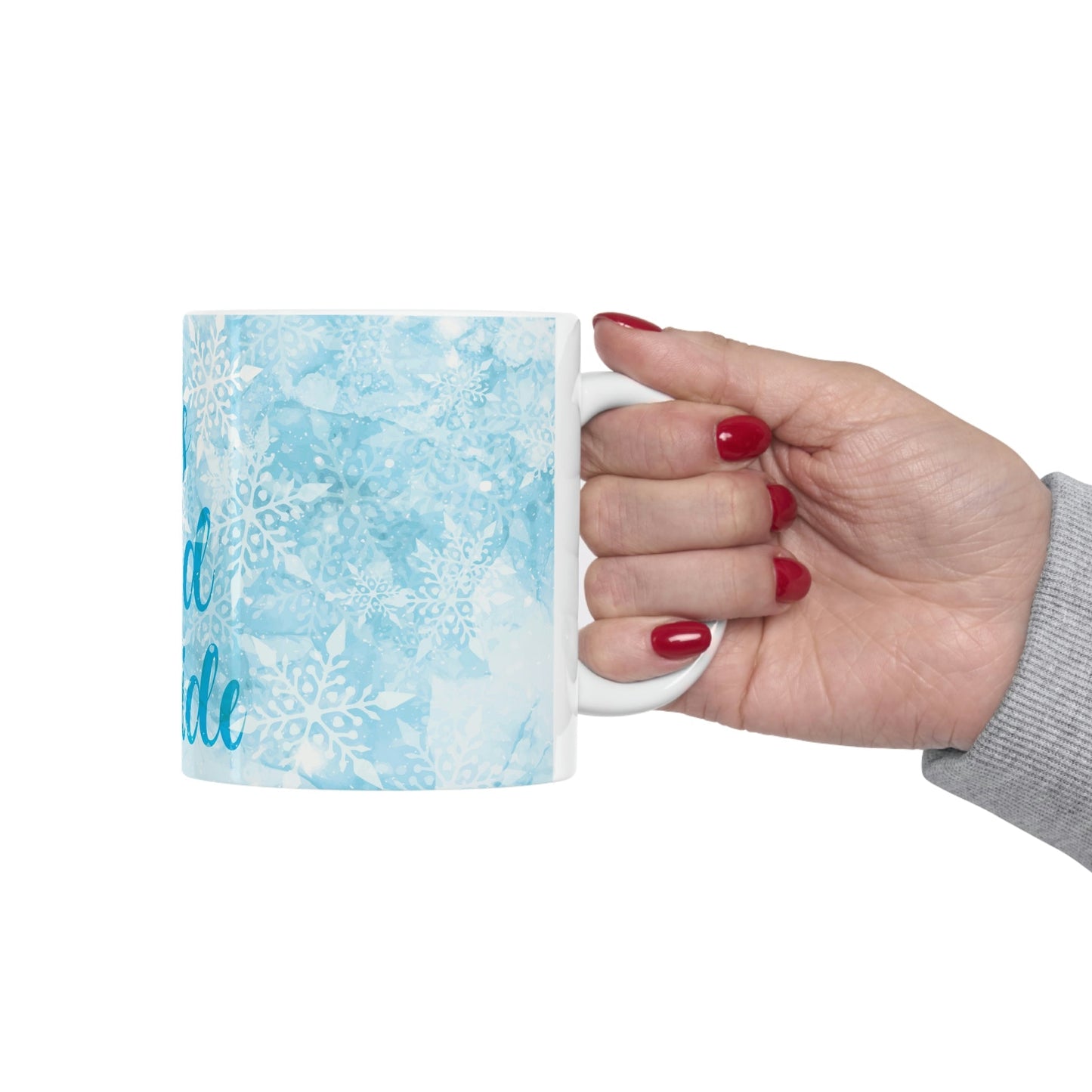 It`s Cold Outside Winter Snow Art Ceramic Mug 11oz Ichaku [Perfect Gifts Selection]