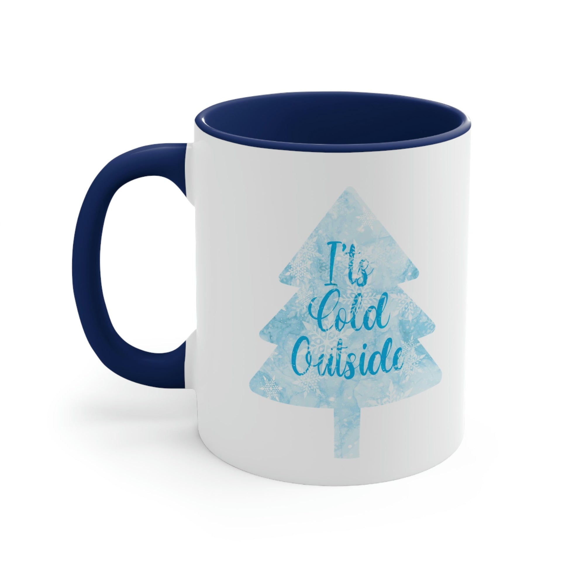 It`s Cold Outside Winter Snow Art Classic Accent Coffee Mug 11oz Ichaku [Perfect Gifts Selection]