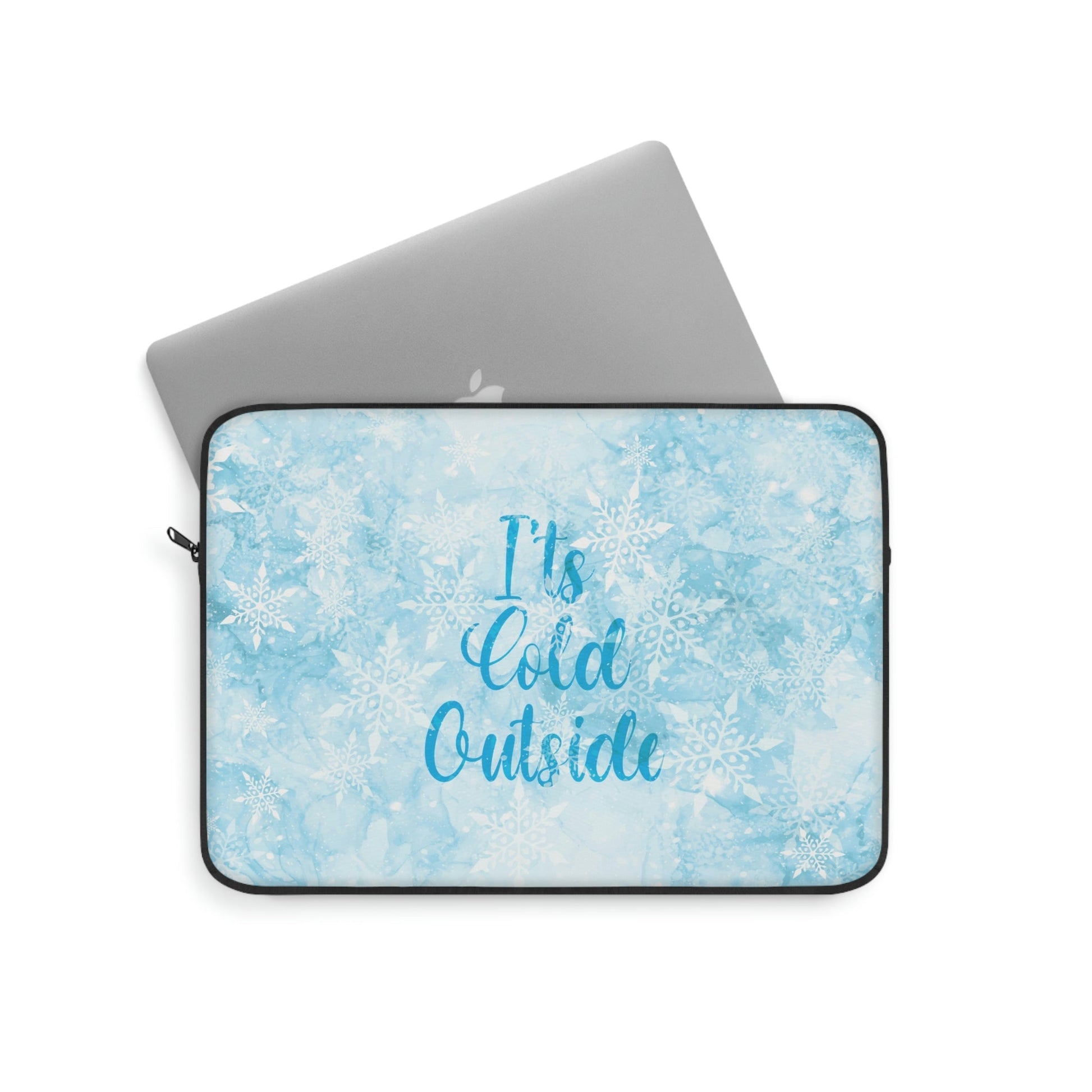 It`s Cold Outside Winter Snow Art Laptop Sleeve Ichaku [Perfect Gifts Selection]