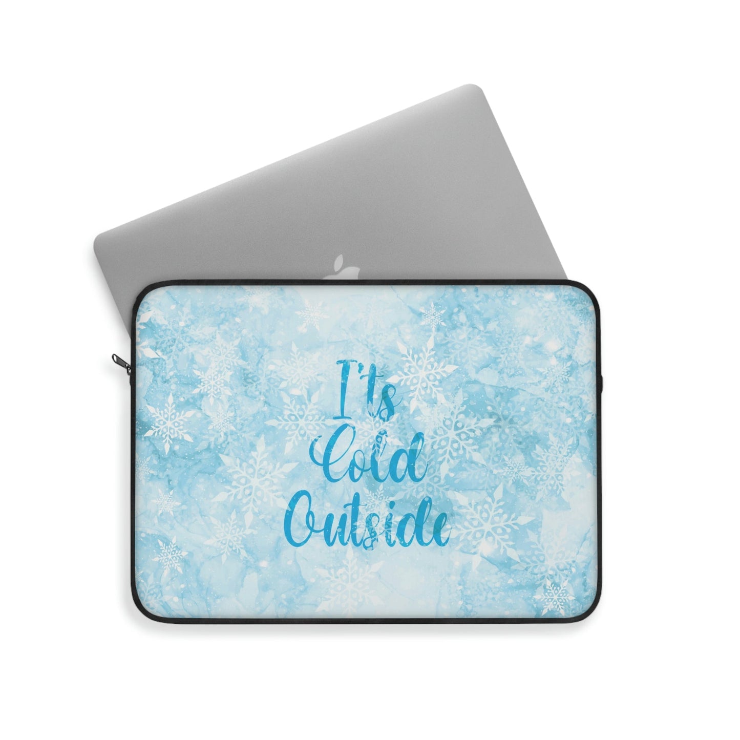 It`s Cold Outside Winter Snow Art Laptop Sleeve Ichaku [Perfect Gifts Selection]