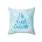 It`s Cold Outside Winter Snow Art Spun Polyester Square Pillow Ichaku [Perfect Gifts Selection]