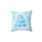 It`s Cold Outside Winter Snow Art Spun Polyester Square Pillow Ichaku [Perfect Gifts Selection]