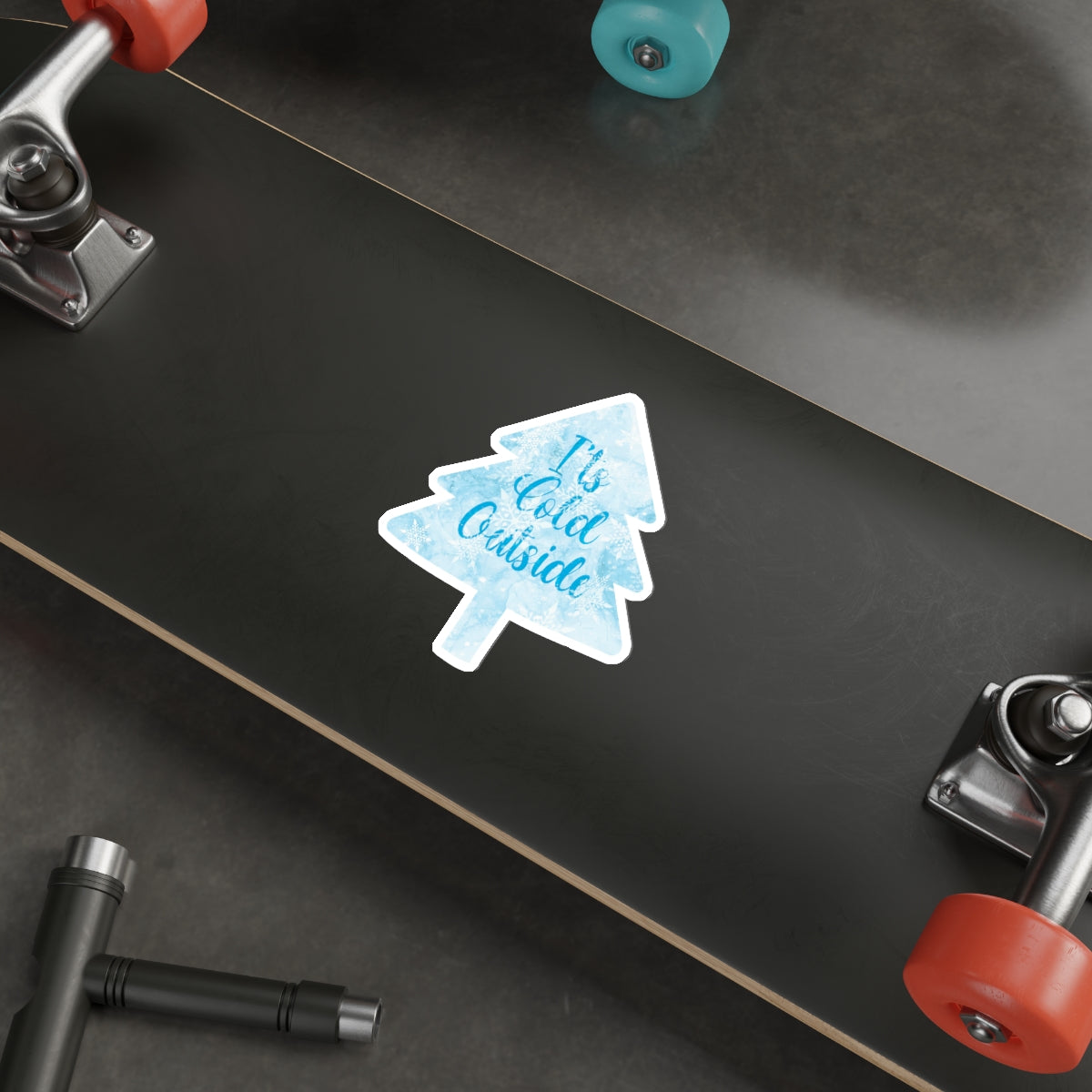 It`s Cold Outside Winter Snow Christmas Die-Cut Sticker Ichaku [Perfect Gifts Selection]