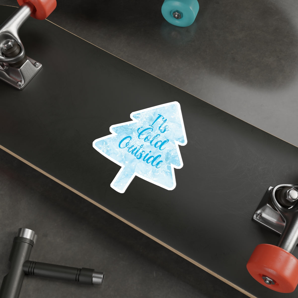It`s Cold Outside Winter Snow Christmas Die-Cut Sticker Ichaku [Perfect Gifts Selection]