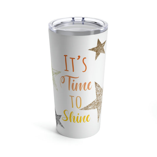 It`s Time To Shine Magic Christmas Gift Happy New Year Stainless Steel Hot or Cold Vacuum Tumbler 20oz Ichaku [Perfect Gifts Selection]