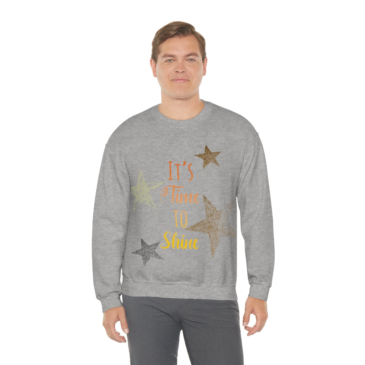 It`s Time To Shine Magic Christmas Gift Happy New Year Unisex Heavy Blend™ Crewneck Sweatshirt Ichaku [Perfect Gifts Selection]