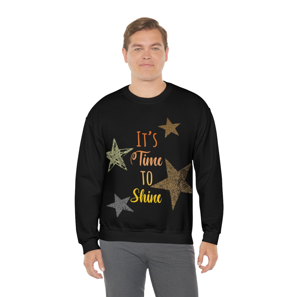 It`s Time To Shine Magic Christmas Gift Happy New Year Unisex Heavy Blend™ Crewneck Sweatshirt Ichaku [Perfect Gifts Selection]