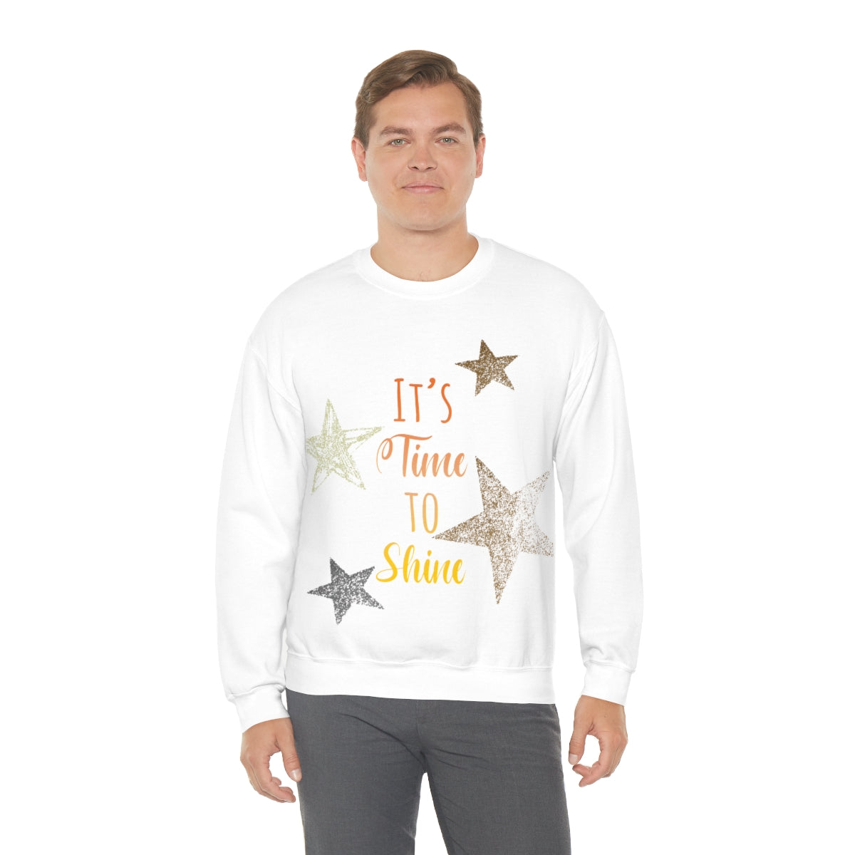 It`s Time To Shine Magic Christmas Gift Happy New Year Unisex Heavy Blend™ Crewneck Sweatshirt Ichaku [Perfect Gifts Selection]