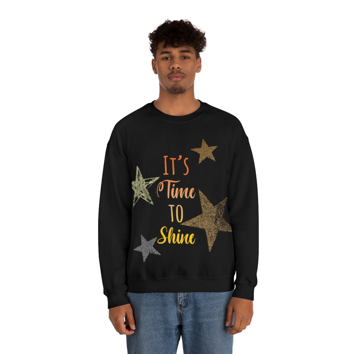 It`s Time To Shine Magic Christmas Gift Happy New Year Unisex Heavy Blend™ Crewneck Sweatshirt Ichaku [Perfect Gifts Selection]