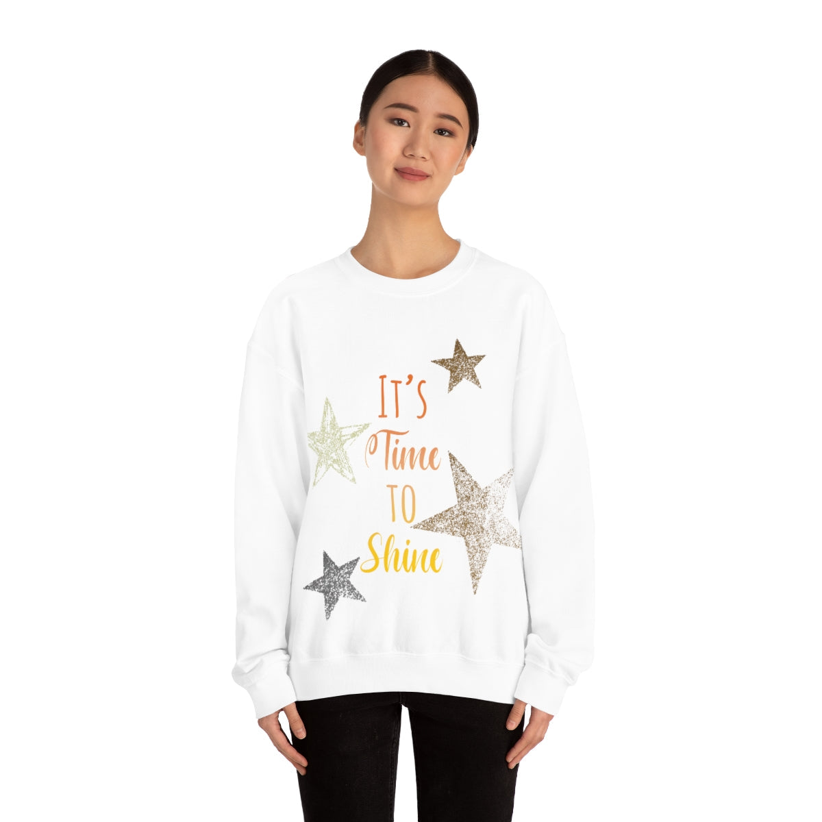 It`s Time To Shine Magic Christmas Gift Happy New Year Unisex Heavy Blend™ Crewneck Sweatshirt Ichaku [Perfect Gifts Selection]