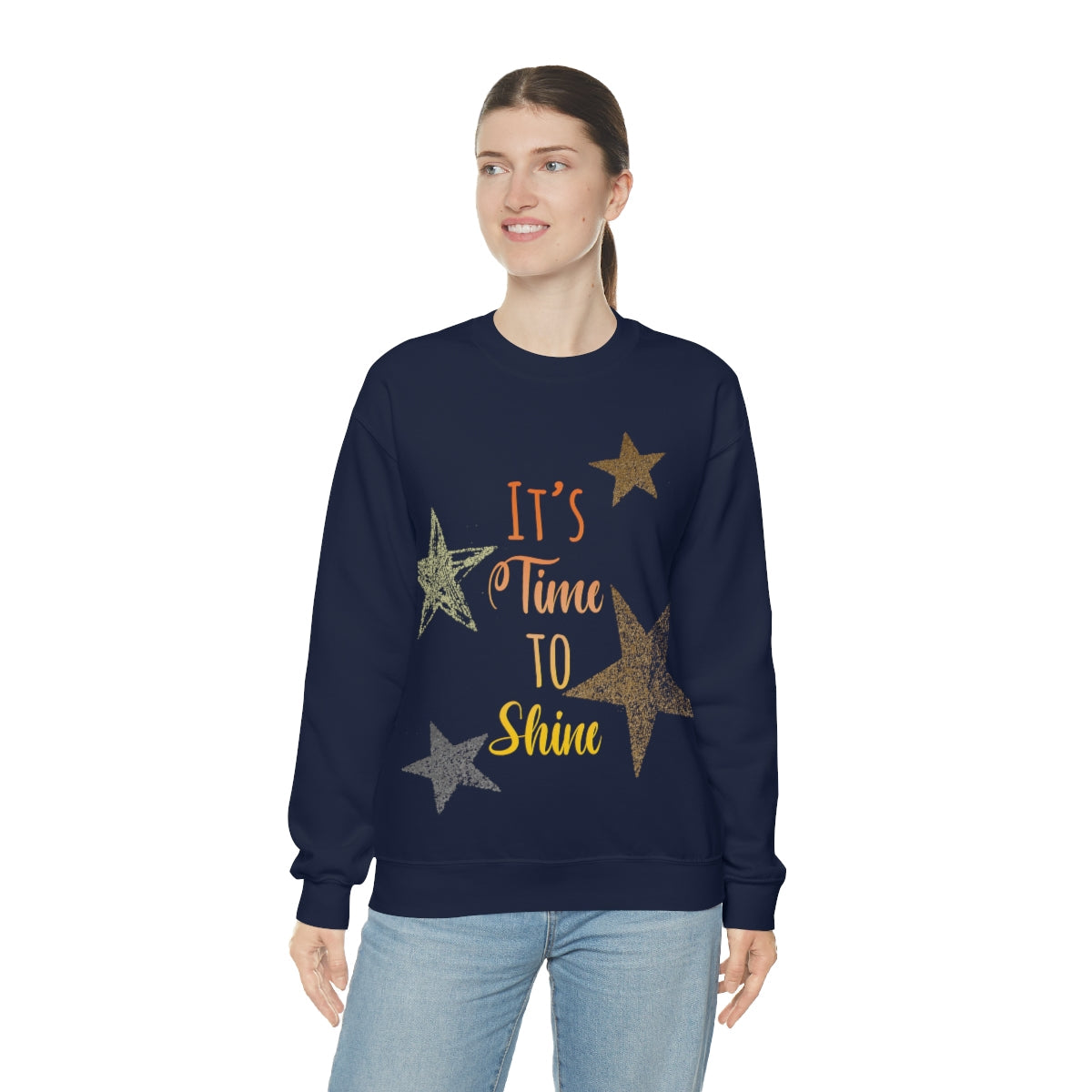 It`s Time To Shine Magic Christmas Gift Happy New Year Unisex Heavy Blend™ Crewneck Sweatshirt Ichaku [Perfect Gifts Selection]