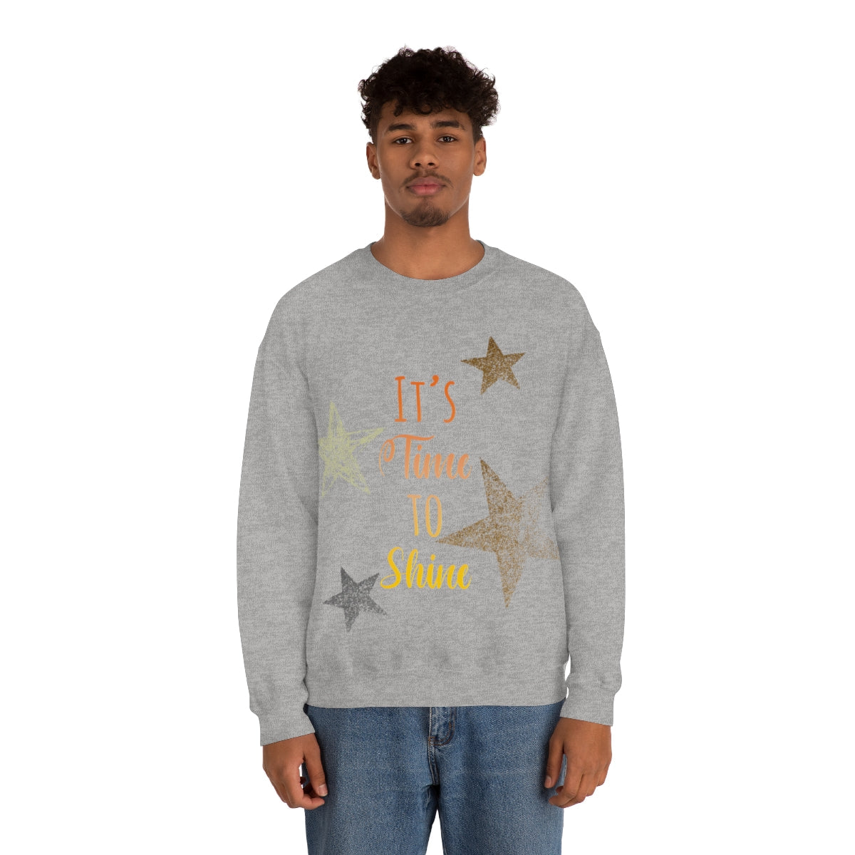 It`s Time To Shine Magic Christmas Gift Happy New Year Unisex Heavy Blend™ Crewneck Sweatshirt Ichaku [Perfect Gifts Selection]