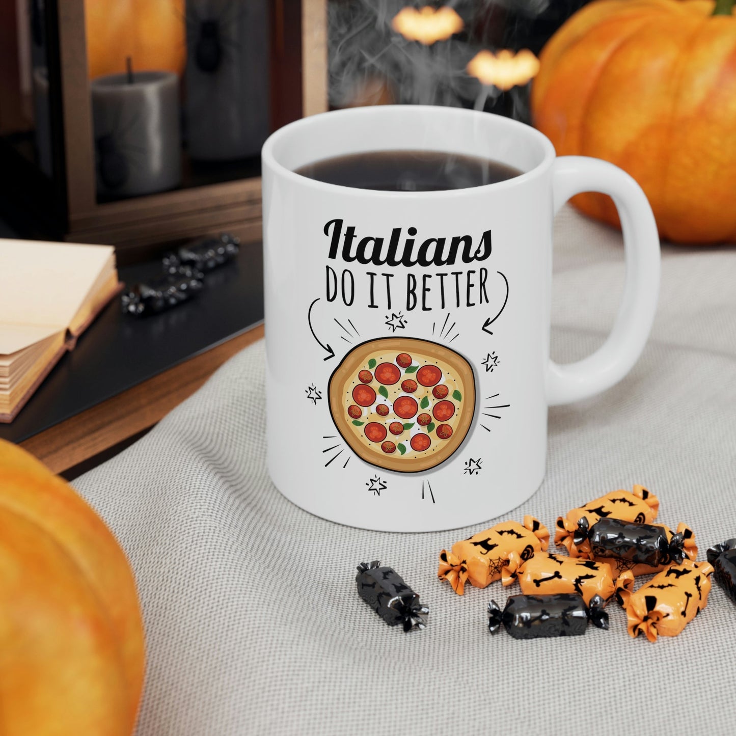 Italians Do It Better Pizza Lovers Ceramic Mug 11oz Ichaku [Perfect Gifts Selection]