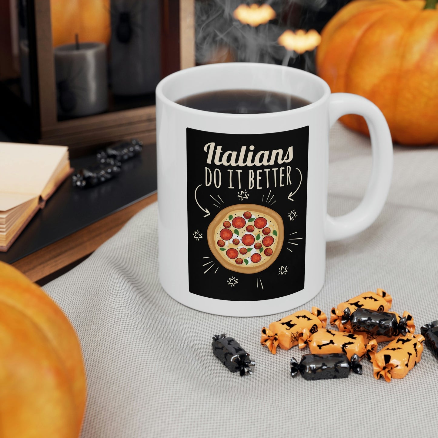 Italians Do It Better Pizza Lovers Ceramic Mug 11oz Ichaku [Perfect Gifts Selection]