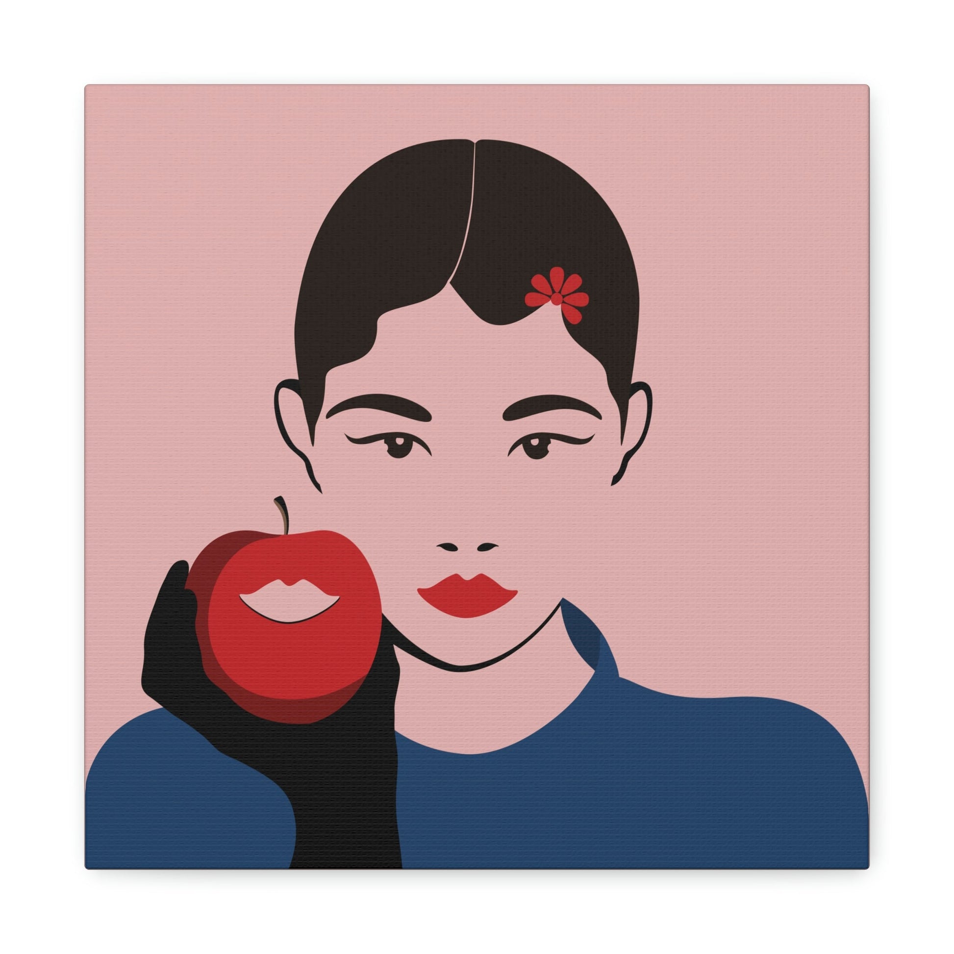 Japan Art Minimal Aesthetic Asian Woman Portrait Style Classic Graphic Canvas Gallery Wraps Ichaku [Perfect Gifts Selection]