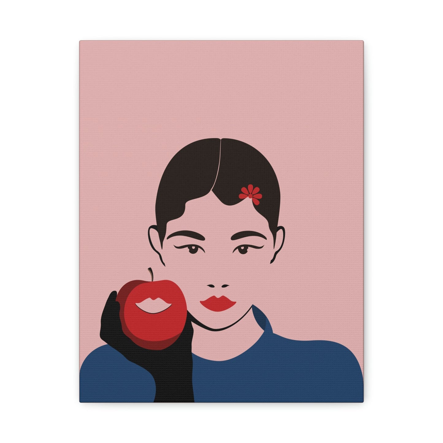 Japan Art Minimal Aesthetic Asian Woman Portrait Style Classic Graphic Canvas Gallery Wraps Ichaku [Perfect Gifts Selection]