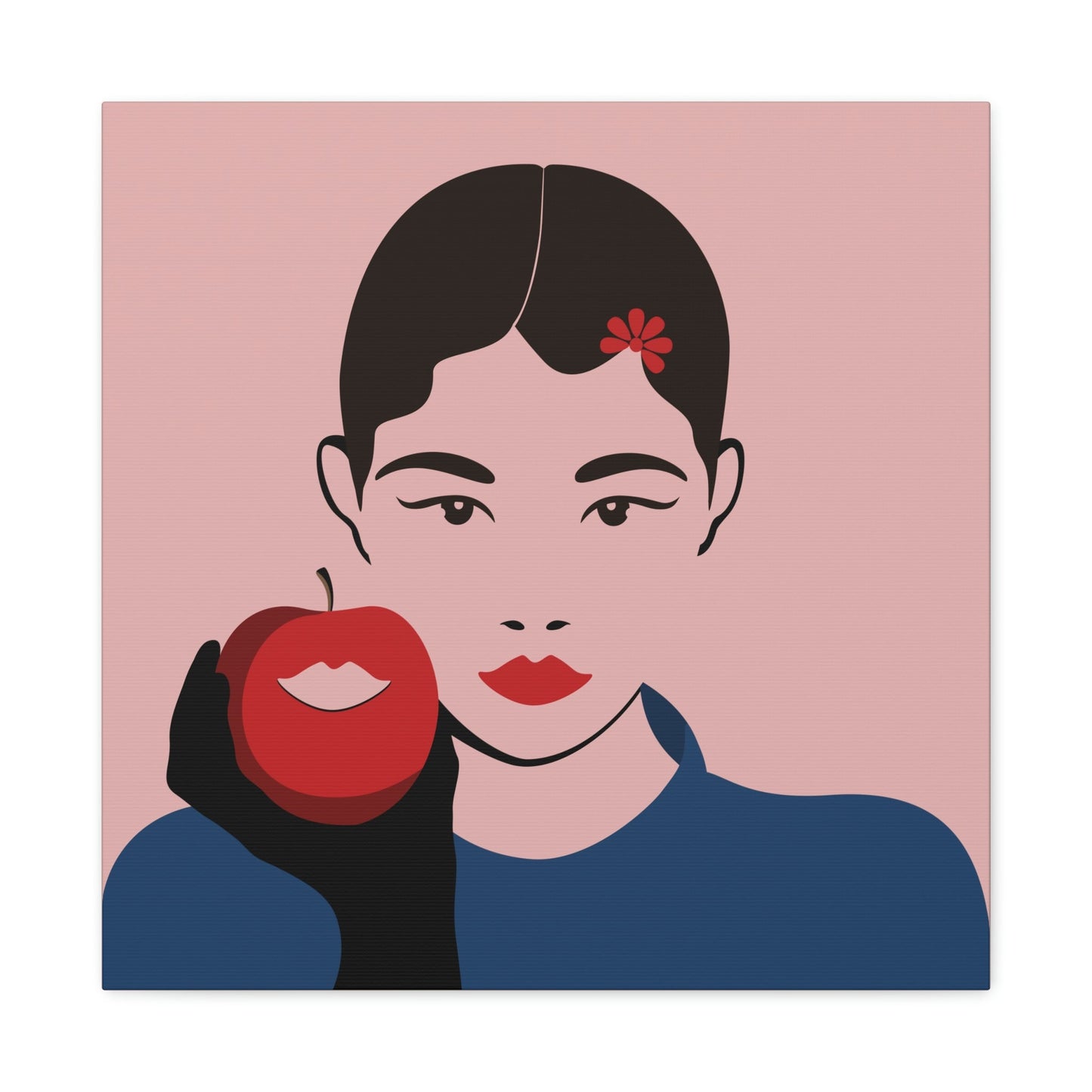 Japan Art Minimal Aesthetic Asian Woman Portrait Style Classic Graphic Canvas Gallery Wraps Ichaku [Perfect Gifts Selection]