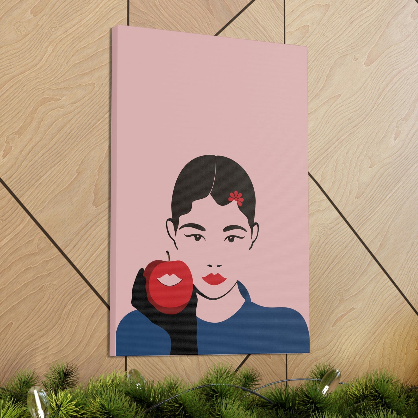 Japan Art Minimal Aesthetic Asian Woman Portrait Style Classic Graphic Canvas Gallery Wraps Ichaku [Perfect Gifts Selection]