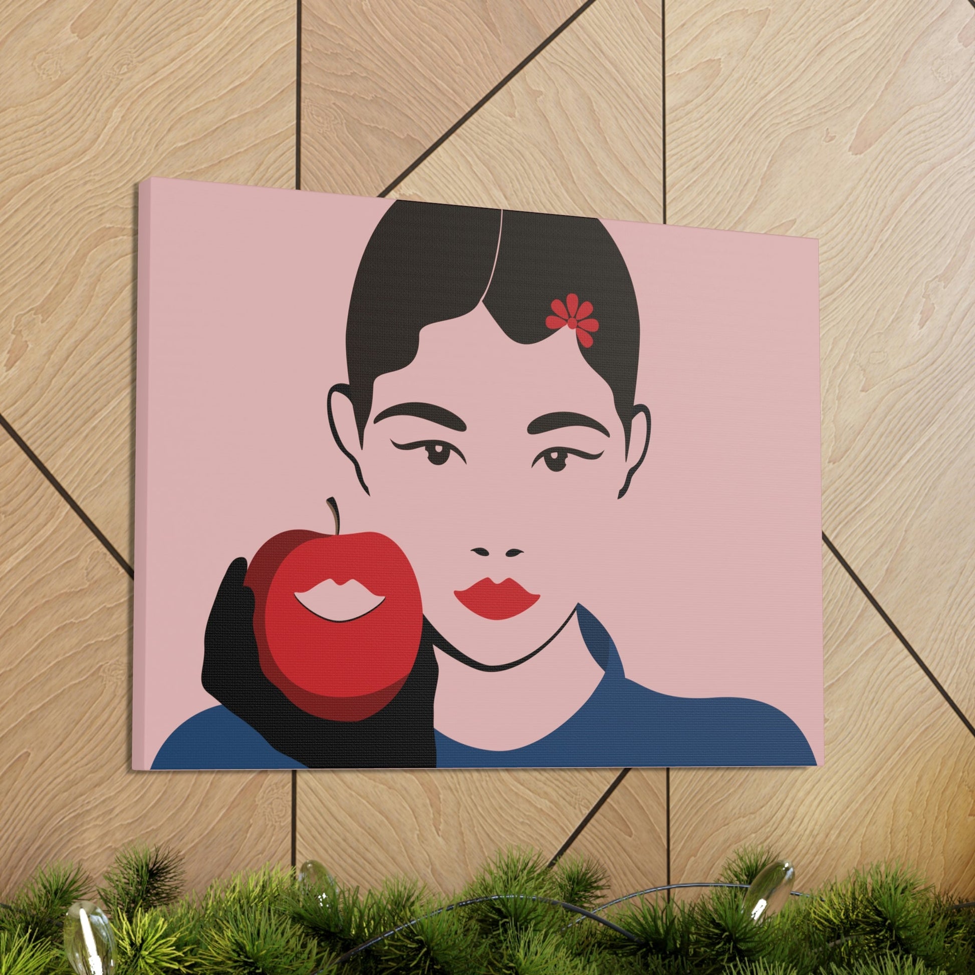 Japan Art Minimal Aesthetic Asian Woman Portrait Style Classic Graphic Canvas Gallery Wraps Ichaku [Perfect Gifts Selection]