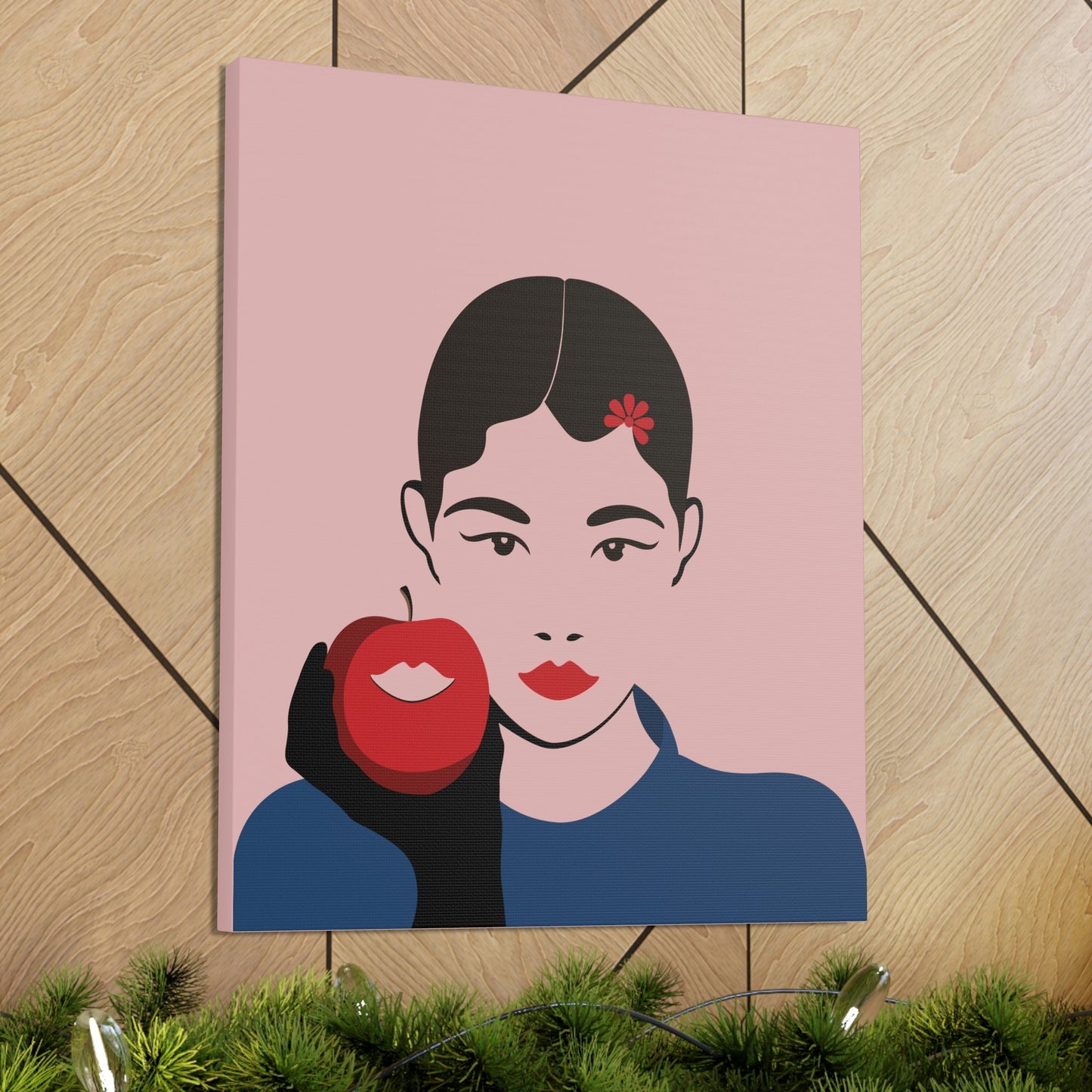 Japan Art Minimal Aesthetic Asian Woman Portrait Style Classic Graphic Canvas Gallery Wraps Ichaku [Perfect Gifts Selection]