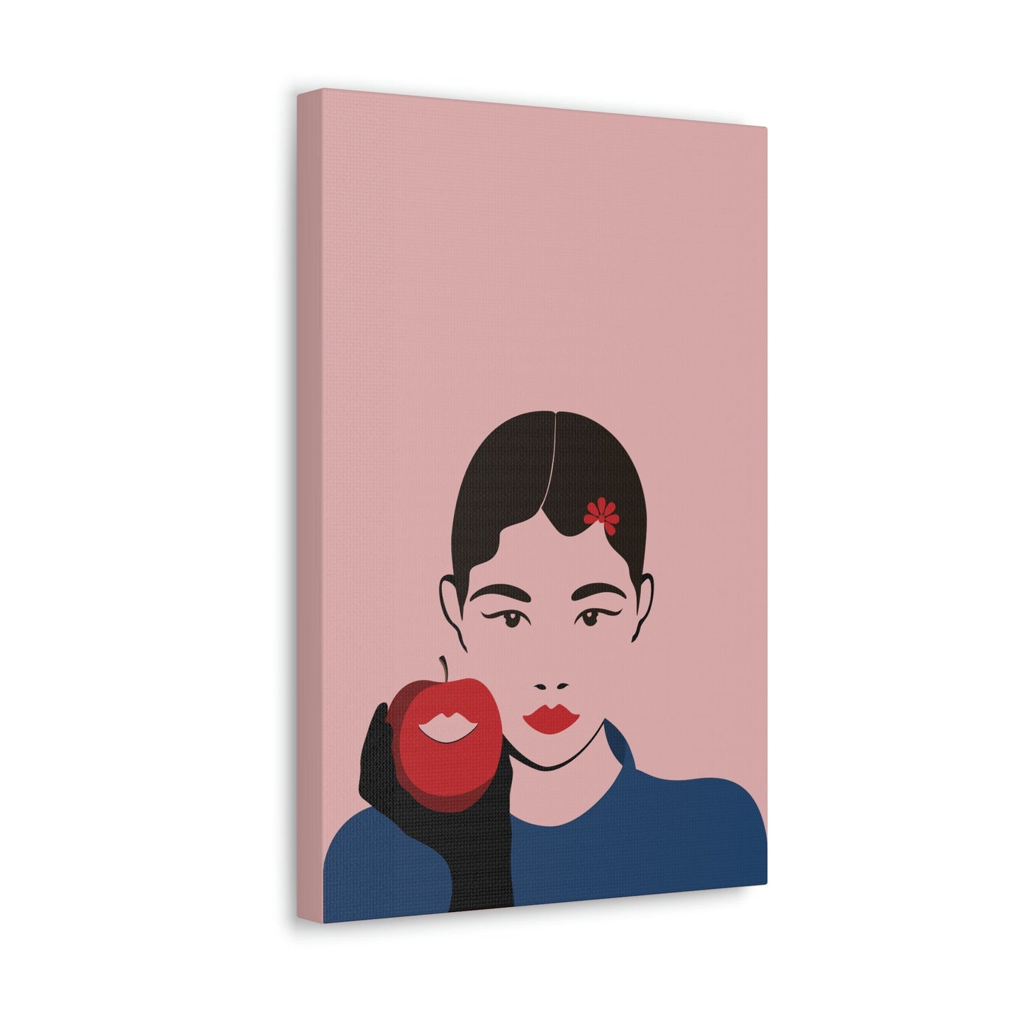 Japan Art Minimal Aesthetic Asian Woman Portrait Style Classic Graphic Canvas Gallery Wraps Ichaku [Perfect Gifts Selection]