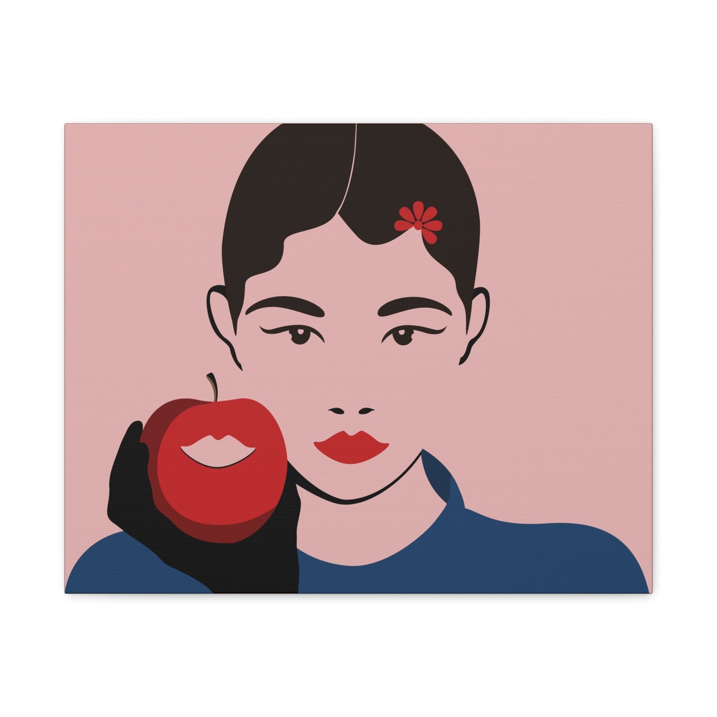 Japan Art Minimal Aesthetic Asian Woman Portrait Style Classic Graphic Canvas Gallery Wraps Ichaku [Perfect Gifts Selection]