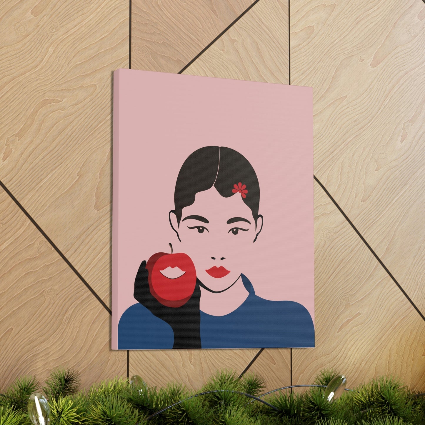 Japan Art Minimal Aesthetic Asian Woman Portrait Style Classic Graphic Canvas Gallery Wraps Ichaku [Perfect Gifts Selection]