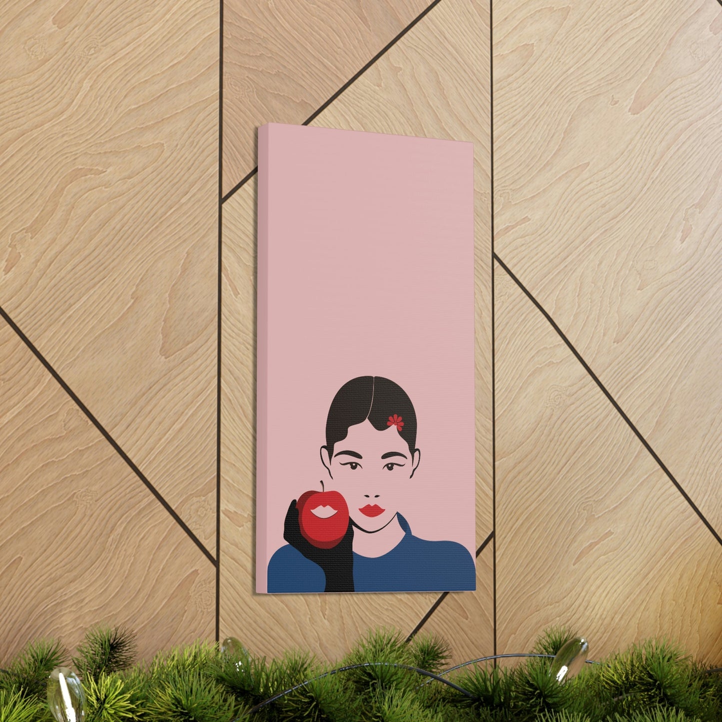 Japan Art Minimal Aesthetic Asian Woman Portrait Style Classic Graphic Canvas Gallery Wraps Ichaku [Perfect Gifts Selection]