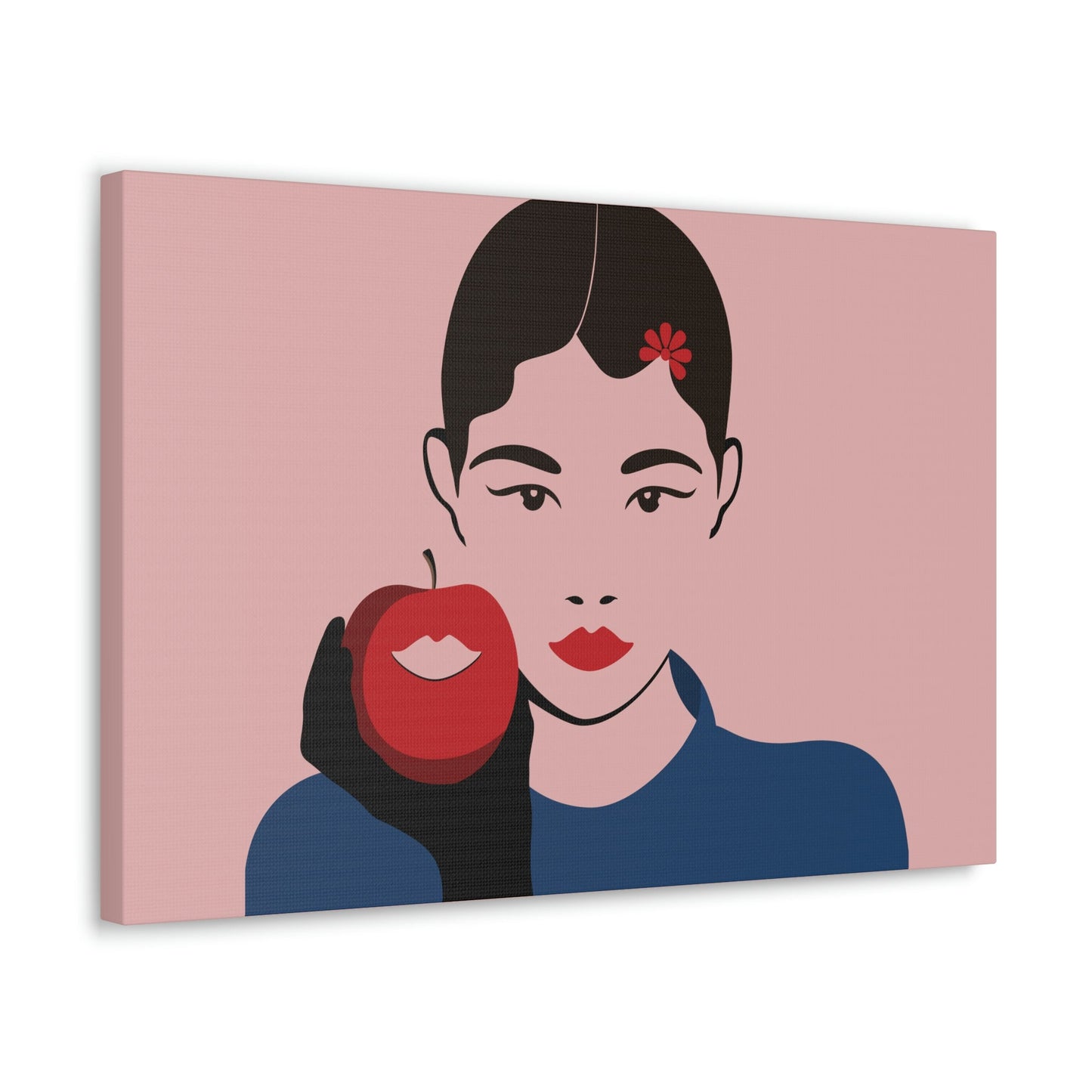 Japan Art Minimal Aesthetic Asian Woman Portrait Style Classic Graphic Canvas Gallery Wraps Ichaku [Perfect Gifts Selection]