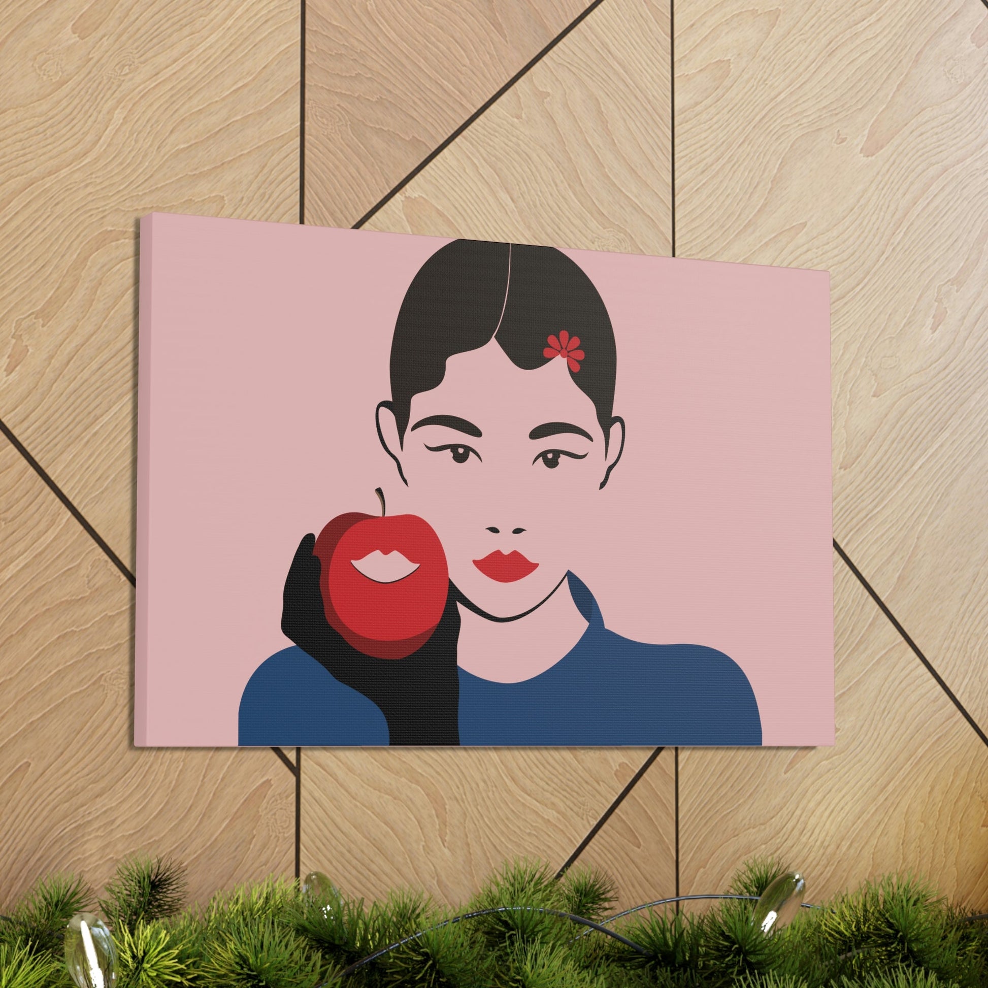 Japan Art Minimal Aesthetic Asian Woman Portrait Style Classic Graphic Canvas Gallery Wraps Ichaku [Perfect Gifts Selection]