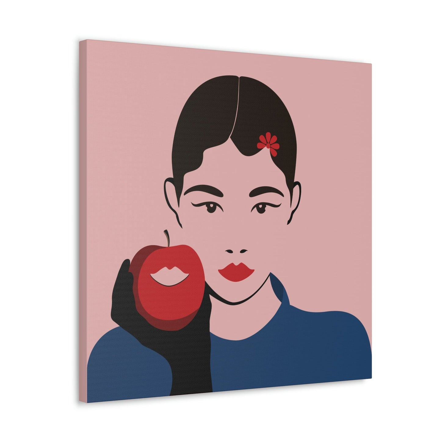 Japan Art Minimal Aesthetic Asian Woman Portrait Style Classic Graphic Canvas Gallery Wraps Ichaku [Perfect Gifts Selection]