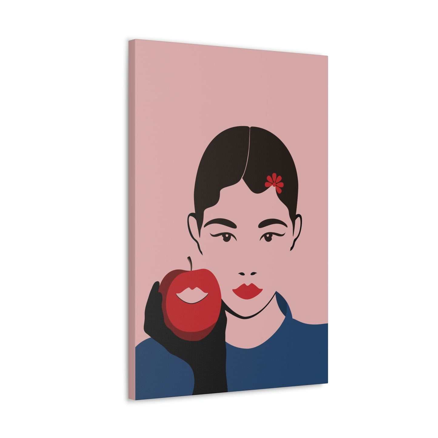 Japan Art Minimal Aesthetic Asian Woman Portrait Style Classic Graphic Canvas Gallery Wraps Ichaku [Perfect Gifts Selection]