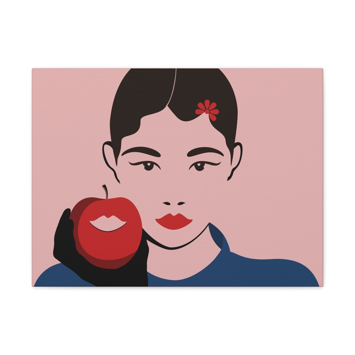 Japan Art Minimal Aesthetic Asian Woman Portrait Style Classic Graphic Canvas Gallery Wraps Ichaku [Perfect Gifts Selection]