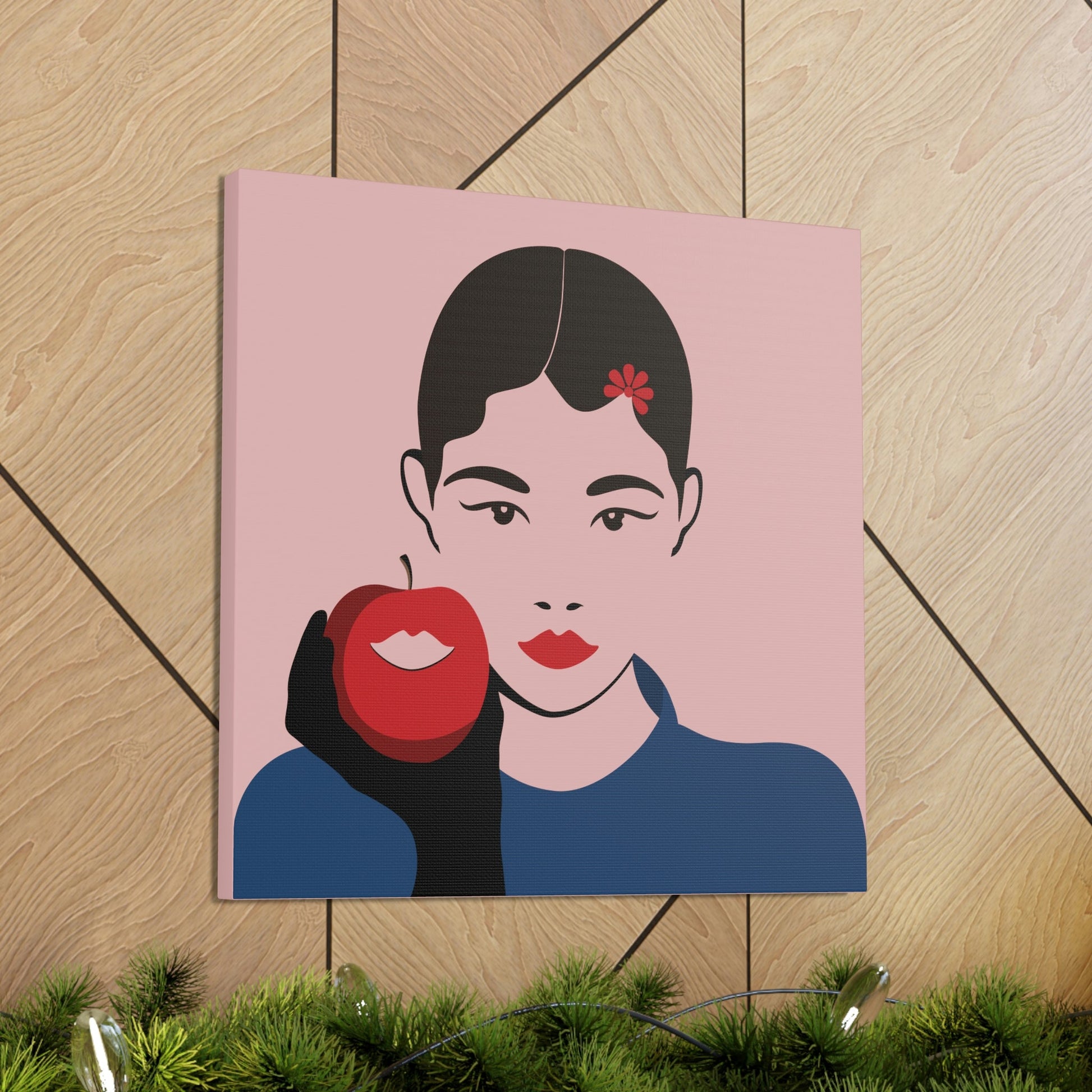 Japan Art Minimal Aesthetic Asian Woman Portrait Style Classic Graphic Canvas Gallery Wraps Ichaku [Perfect Gifts Selection]