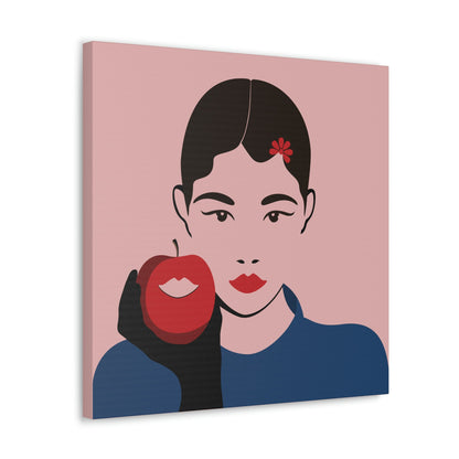 Japan Art Minimal Aesthetic Asian Woman Portrait Style Classic Graphic Canvas Gallery Wraps Ichaku [Perfect Gifts Selection]