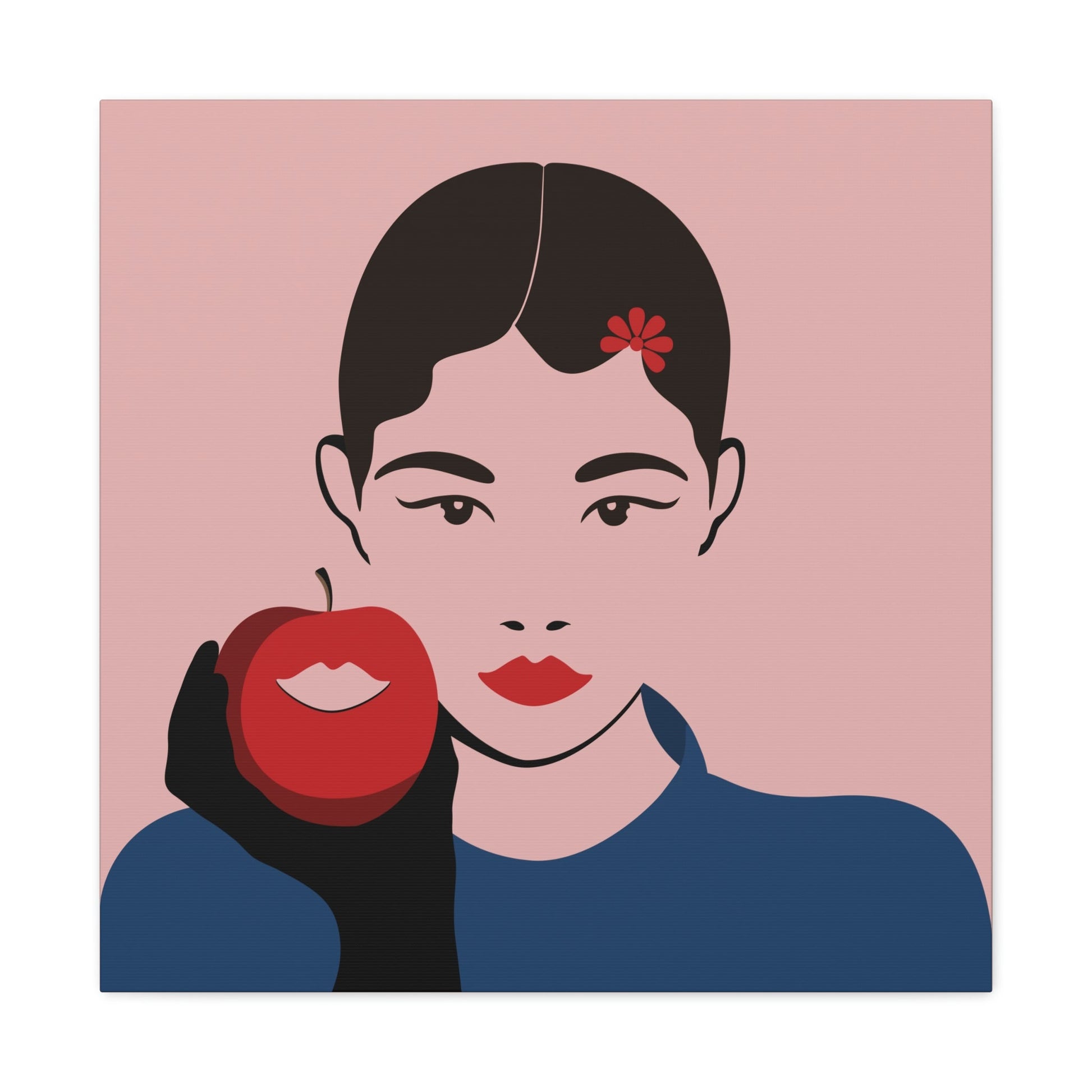 Japan Art Minimal Aesthetic Asian Woman Portrait Style Classic Graphic Canvas Gallery Wraps Ichaku [Perfect Gifts Selection]