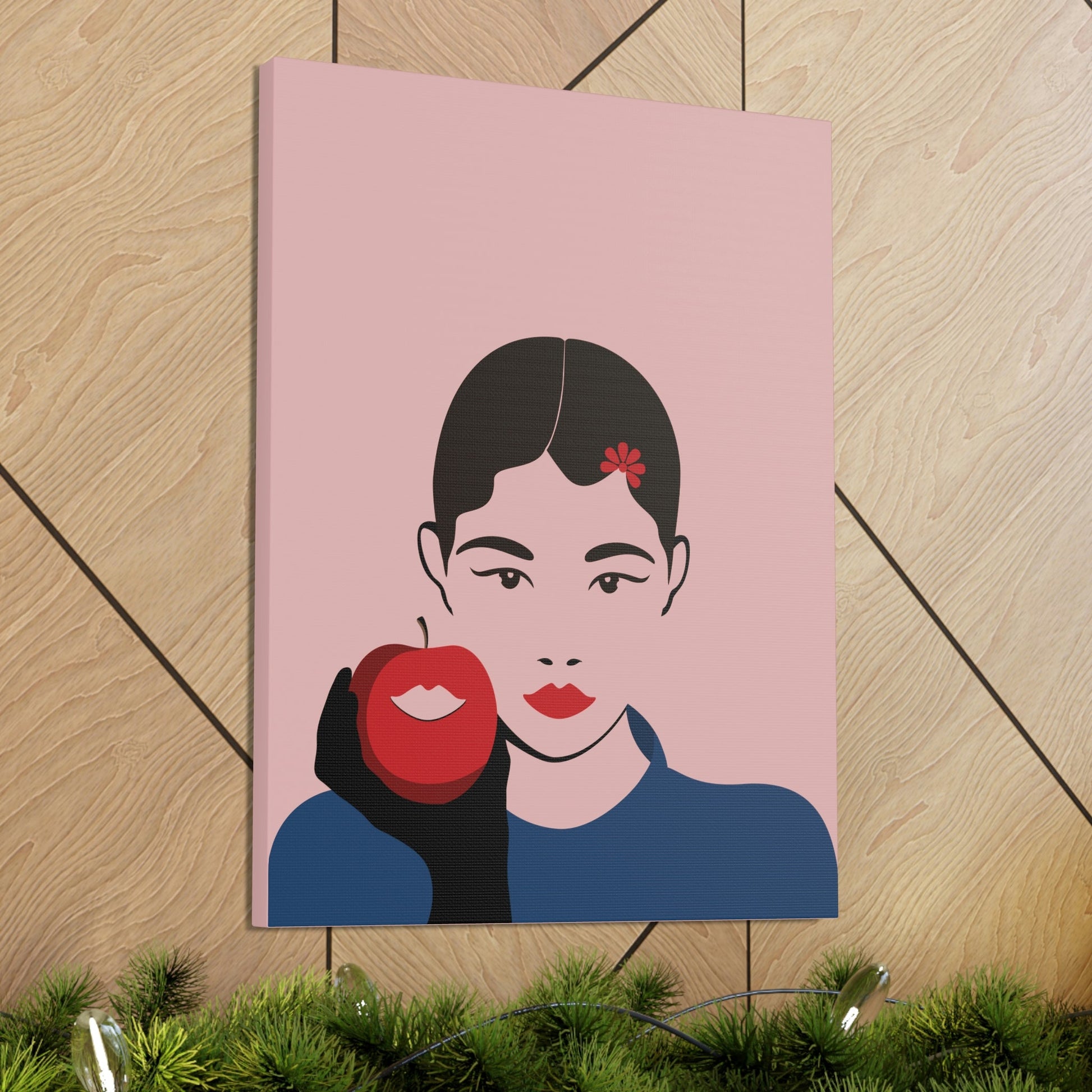 Japan Art Minimal Aesthetic Asian Woman Portrait Style Classic Graphic Canvas Gallery Wraps Ichaku [Perfect Gifts Selection]