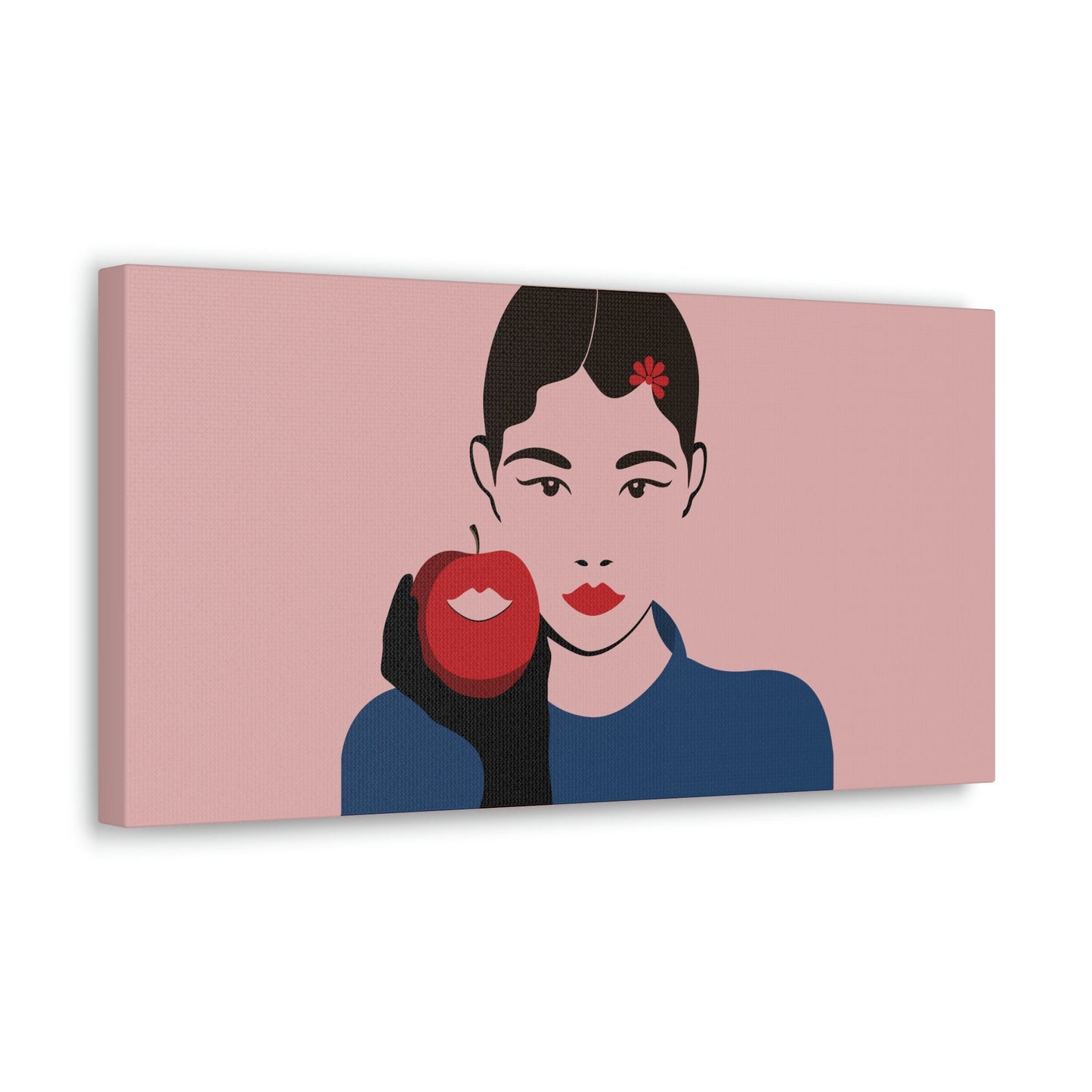 Japan Art Minimal Aesthetic Asian Woman Portrait Style Classic Graphic Canvas Gallery Wraps Ichaku [Perfect Gifts Selection]