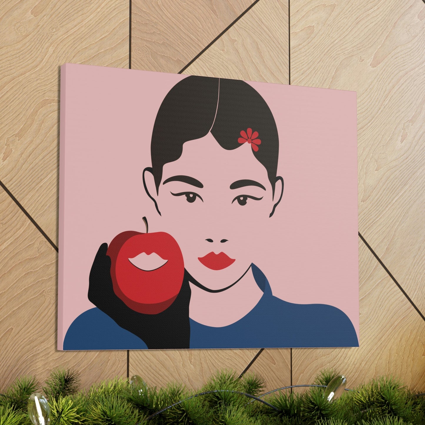 Japan Art Minimal Aesthetic Asian Woman Portrait Style Classic Graphic Canvas Gallery Wraps Ichaku [Perfect Gifts Selection]