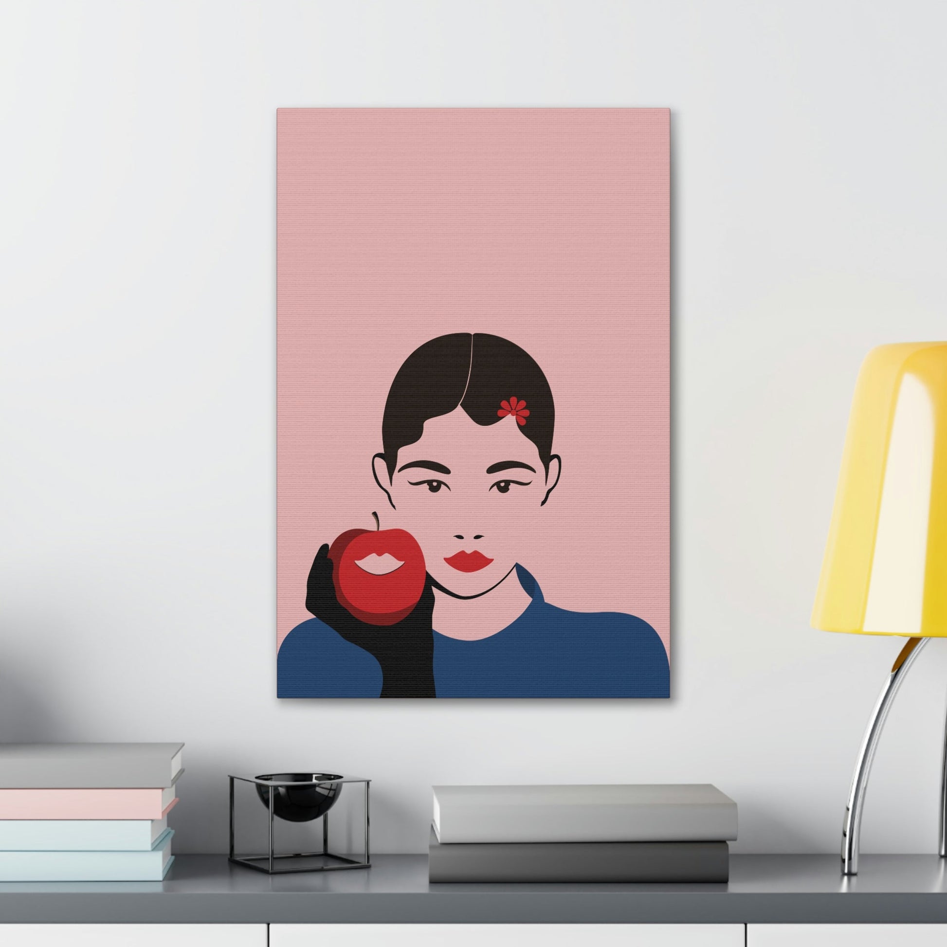 Japan Art Minimal Aesthetic Asian Woman Portrait Style Classic Graphic Canvas Gallery Wraps Ichaku [Perfect Gifts Selection]