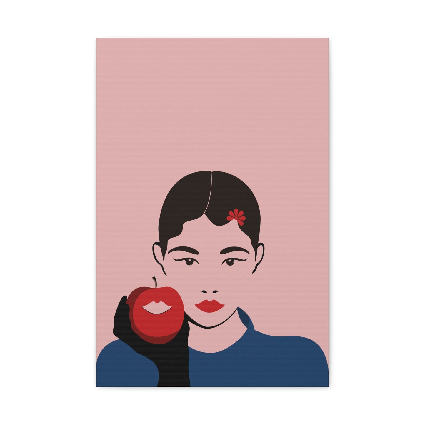 Japan Art Minimal Aesthetic Asian Woman Portrait Style Classic Graphic Canvas Gallery Wraps Ichaku [Perfect Gifts Selection]