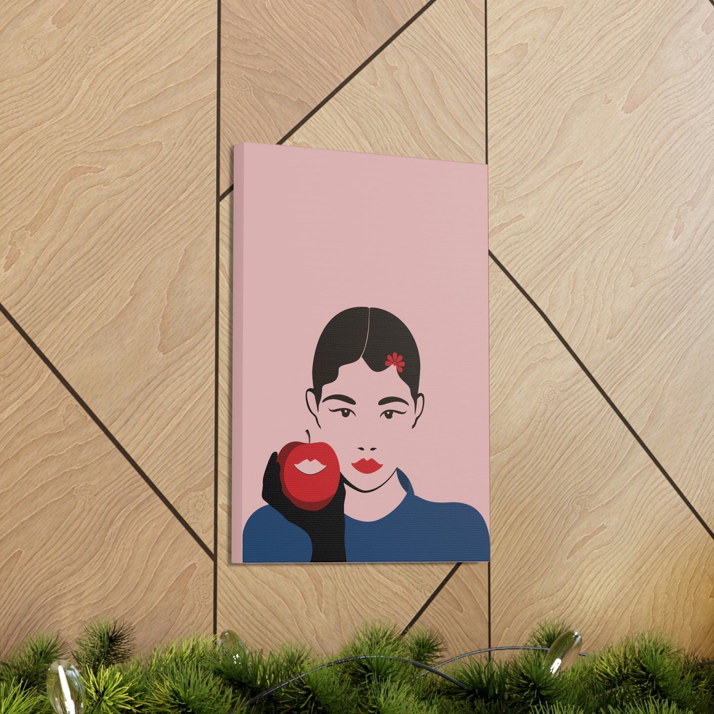 Japan Art Minimal Aesthetic Asian Woman Portrait Style Classic Graphic Canvas Gallery Wraps Ichaku [Perfect Gifts Selection]